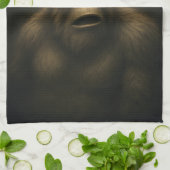 Bigfoot Sasquatch Alien UFO Grappig Theedoek (Gevouwen)