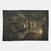 Bigfoot Sasquatch Alien UFO Grappig Theedoek (Horizontaal)