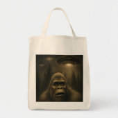 Bigfoot Sasquatch Alien UFO Grappig Tote Bag (Voorkant)