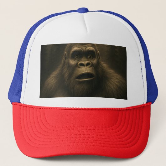 Bigfoot Sasquatch Alien UFO Grappig Trucker Pet (Voorkant)
