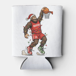 Bigfoot Sasquatch Basketbal Kerstmis 2026 Vakantie Blikjeskoeler
