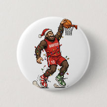 Bigfoot Sasquatch Basketbal Kerstmis 2026 Vakantie