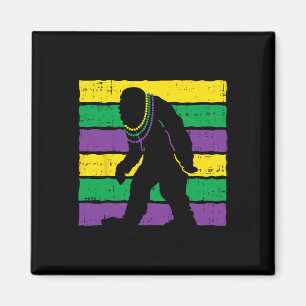 Bigfoot Sasquatch Beads Paarse Groene Gele Funny Magneet