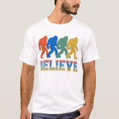 Bigfoot Sasquatch Believe T-shirt (Voorkant)