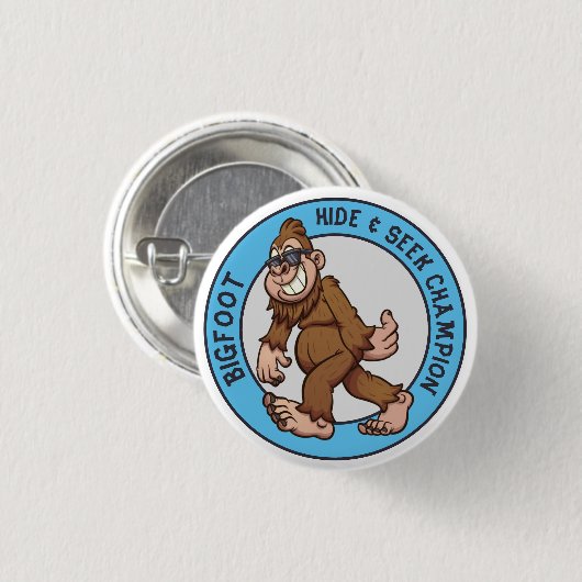 Bigfoot | Sasquatch (bewerkbaar) Button (Voorkant /achterkant)