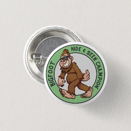 Bigfoot | Sasquatch (bewerkbaar) Button (Voorkant /achterkant)