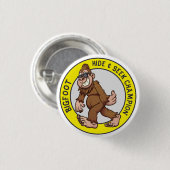 Bigfoot | Sasquatch (bewerkbaar) Button (Voorkant /achterkant)