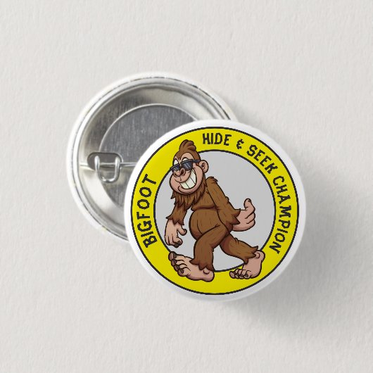 Bigfoot | Sasquatch (bewerkbaar) Button (Voorkant /achterkant)