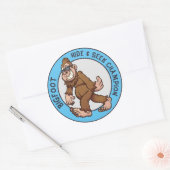 Bigfoot | Sasquatch (bewerkbaar) Klassieke ronde p Ronde Sticker (Envelop)