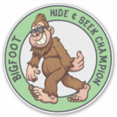 Bigfoot | Sasquatch (bewerkbaar) Sticker (Voorkant)