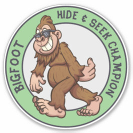 Bigfoot | Sasquatch (bewerkbaar) Sticker