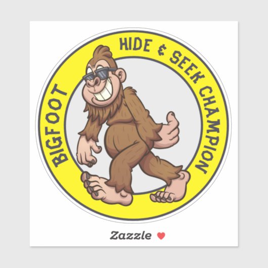 Bigfoot | Sasquatch (bewerkbaar) Sticker (Vel)