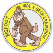 Bigfoot | Sasquatch (bewerkbaar) Sticker (Voorkant)