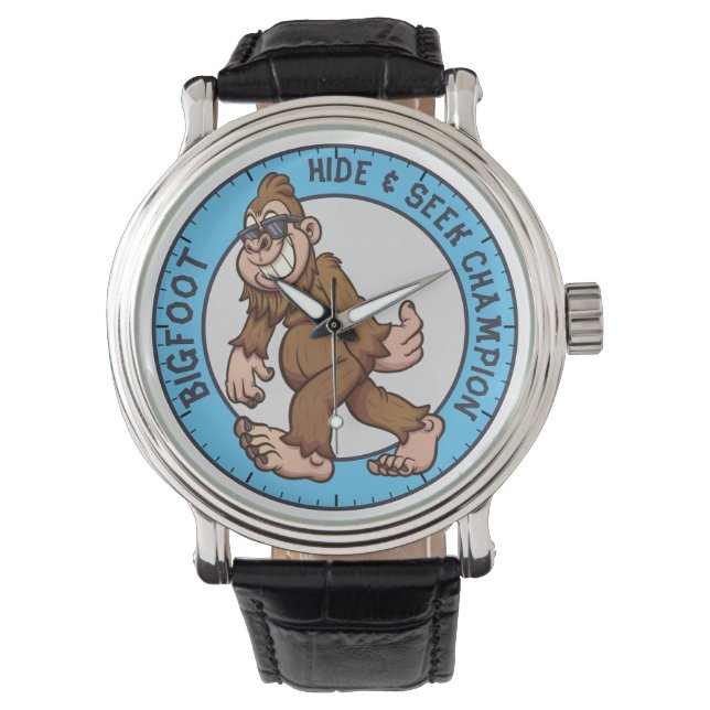 Bigfoot | Sasquatch (bewerkbaar) Watch Horloge (Voorkant)