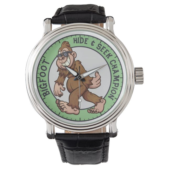 Bigfoot | Sasquatch (bewerkbaar) Watch Horloge (Voorkant)