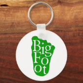 Bigfoot! Sasquatch Big Foot Yeti Sleutelhanger (Voorkant)