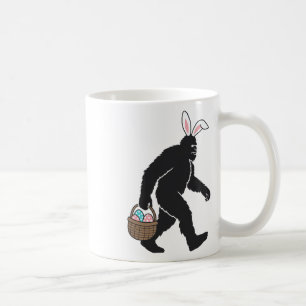Bigfoot Sasquatch Bunny Ears met Paaseieren B Koffiemok