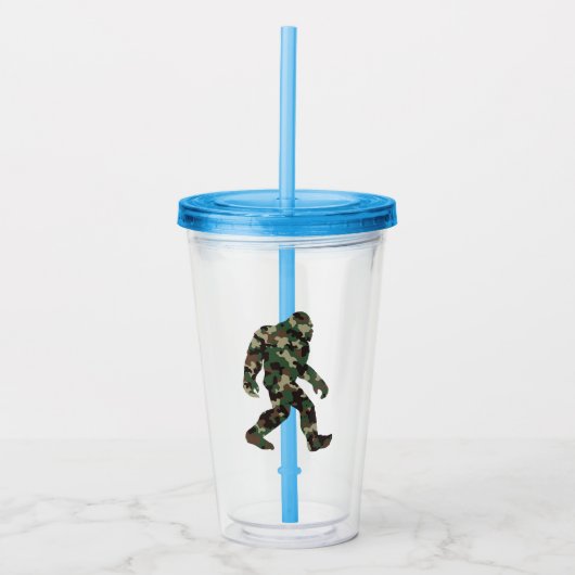 Bigfoot Sasquatch Camo Acryl Drinkbeker (Voorkant)