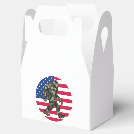 Bigfoot Sasquatch Camo Bedankdoosjes (Geopend)