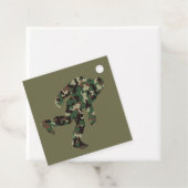 Bigfoot Sasquatch Camo Bedankjes Labels (In situ)