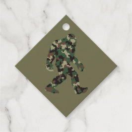 Bigfoot Sasquatch Camo Bedankjes Labels