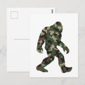 Bigfoot Sasquatch Camo Briefkaart (Voorkant / Achterkant)