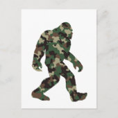 Bigfoot Sasquatch Camo Briefkaart (Voorkant)