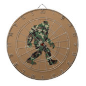 Bigfoot Sasquatch Camo Dartbord (Voorkant)