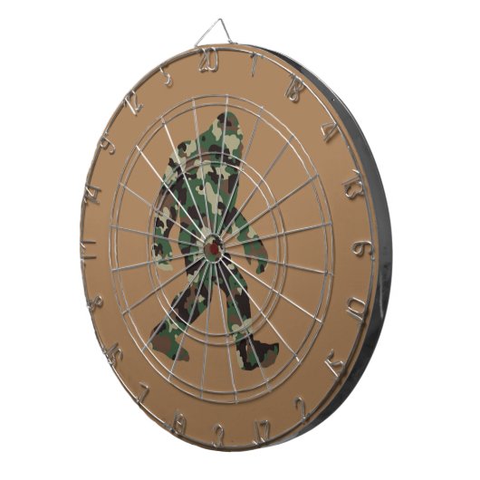 Bigfoot Sasquatch Camo Dartbord (Voorkant Rechts)