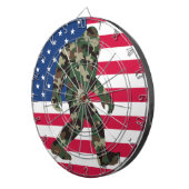 Bigfoot Sasquatch Camo Dartbord (Voorkant Rechts)