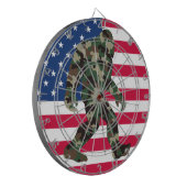 Bigfoot Sasquatch Camo Dartbord (Voorkant Links)