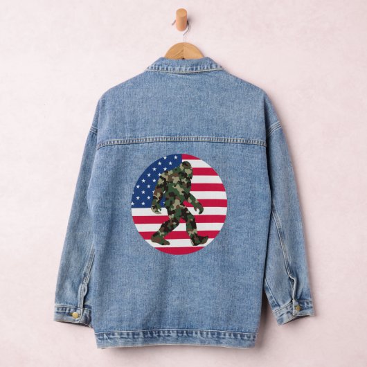 Bigfoot Sasquatch Camo Denim Jacket (Hangar)
