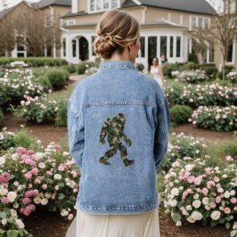 Bigfoot Sasquatch Camo Denim Jacket