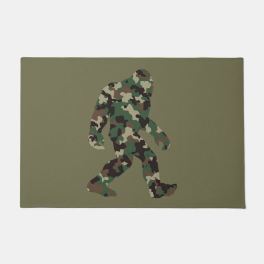 Bigfoot Sasquatch Camo Deurmat (Voorkant)