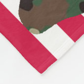 Bigfoot Sasquatch Camo Fleece Deken (Hoek)