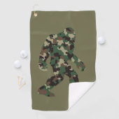 Bigfoot Sasquatch Camo Golfhanddoek (Insitu)