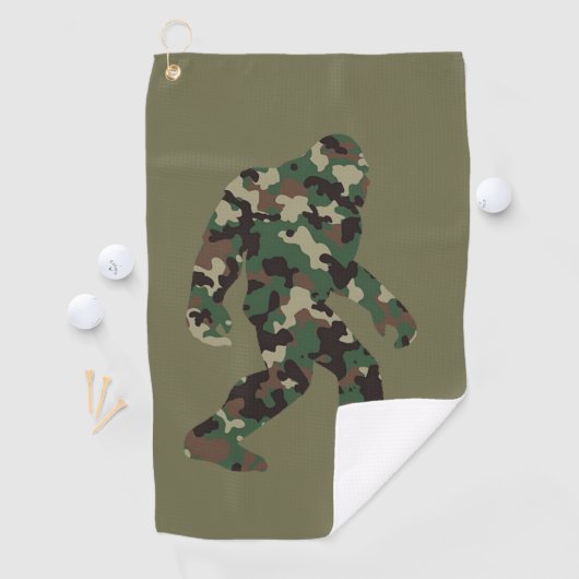 Bigfoot Sasquatch Camo Golfhanddoek (Insitu)