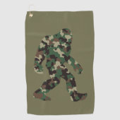 Bigfoot Sasquatch Camo Golfhanddoek (Voorkant)