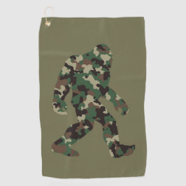 Bigfoot Sasquatch Camo Golfhanddoek