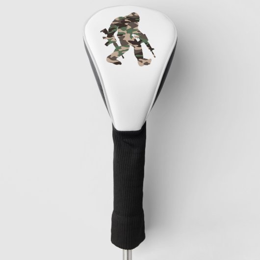 Bigfoot Sasquatch Camo Golfheadcover (Voorkant)