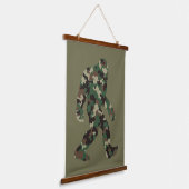 Bigfoot Sasquatch Camo Hangend Wandkleed (Gebogen)