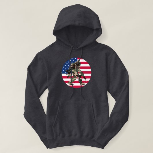 Bigfoot Sasquatch Camo Hoodie (Design voorkant)