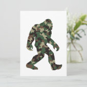 Bigfoot Sasquatch Camo Kaart (Staand voorkant)