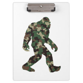 Bigfoot Sasquatch Camo Klembord