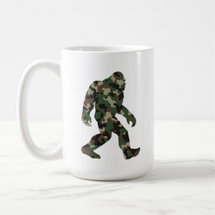 Bigfoot Sasquatch Camo Koffiemok