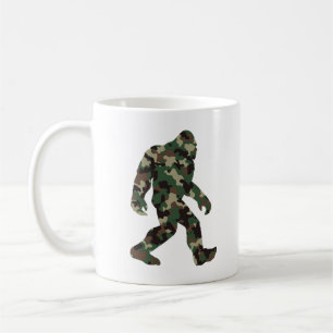 Bigfoot Sasquatch Camo Koffiemok