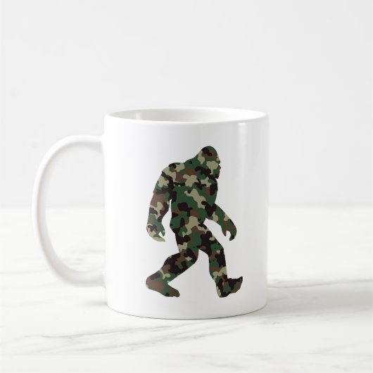 Bigfoot Sasquatch Camo Koffiemok (Links)