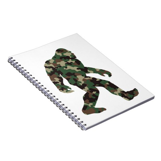 Bigfoot Sasquatch Camo Notitieboek (Rechterzijde)