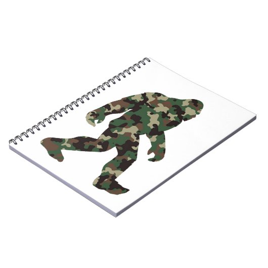 Bigfoot Sasquatch Camo Notitieboek (Linkerzijde)