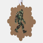 Bigfoot Sasquatch Camo Ornament Kaart (Links)